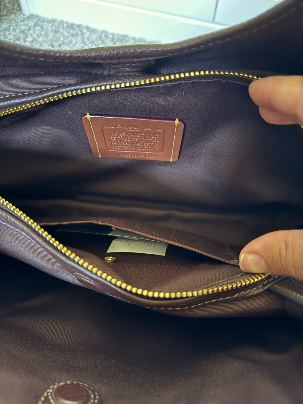 Coach Erin Shoulder Bag in Maple - Picture 5 of 12
